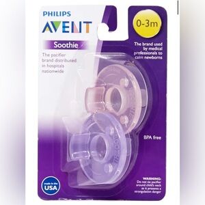 Soothie Avent Pacifier - 4 pack in pink